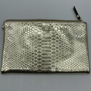 Victoria’s Secret Gold Snake Skin‎ Print Pouch